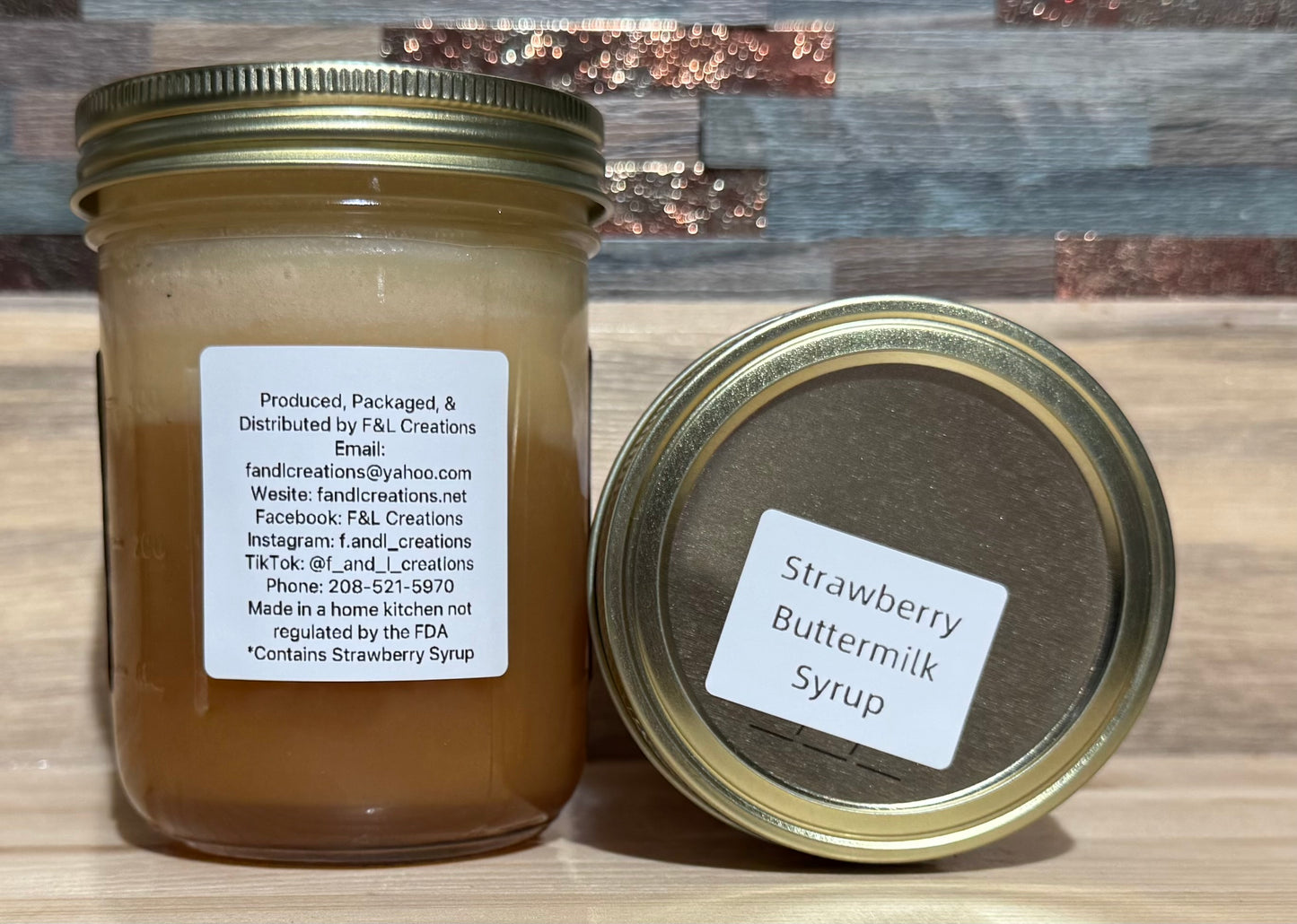 Strawberry Buttermilk Syrup