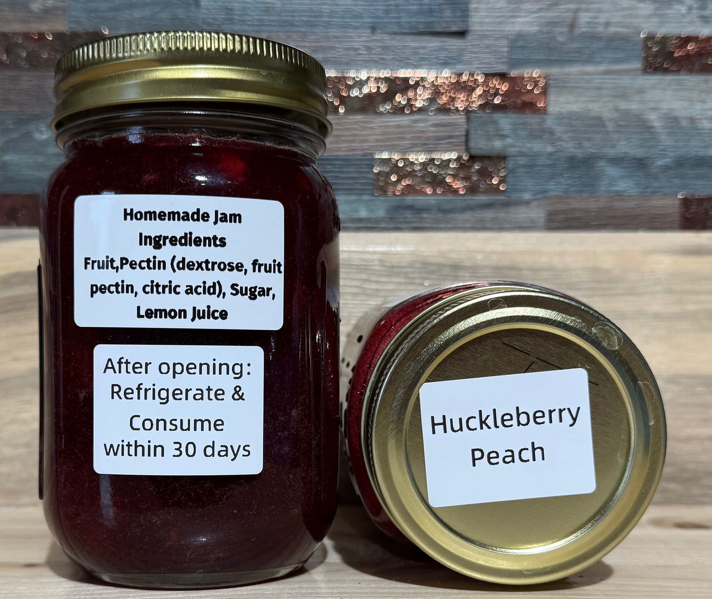 Huckleberry Peach Jam