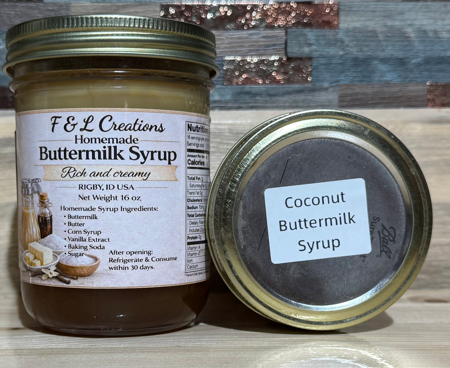 Coconut Buttermilk Syrup