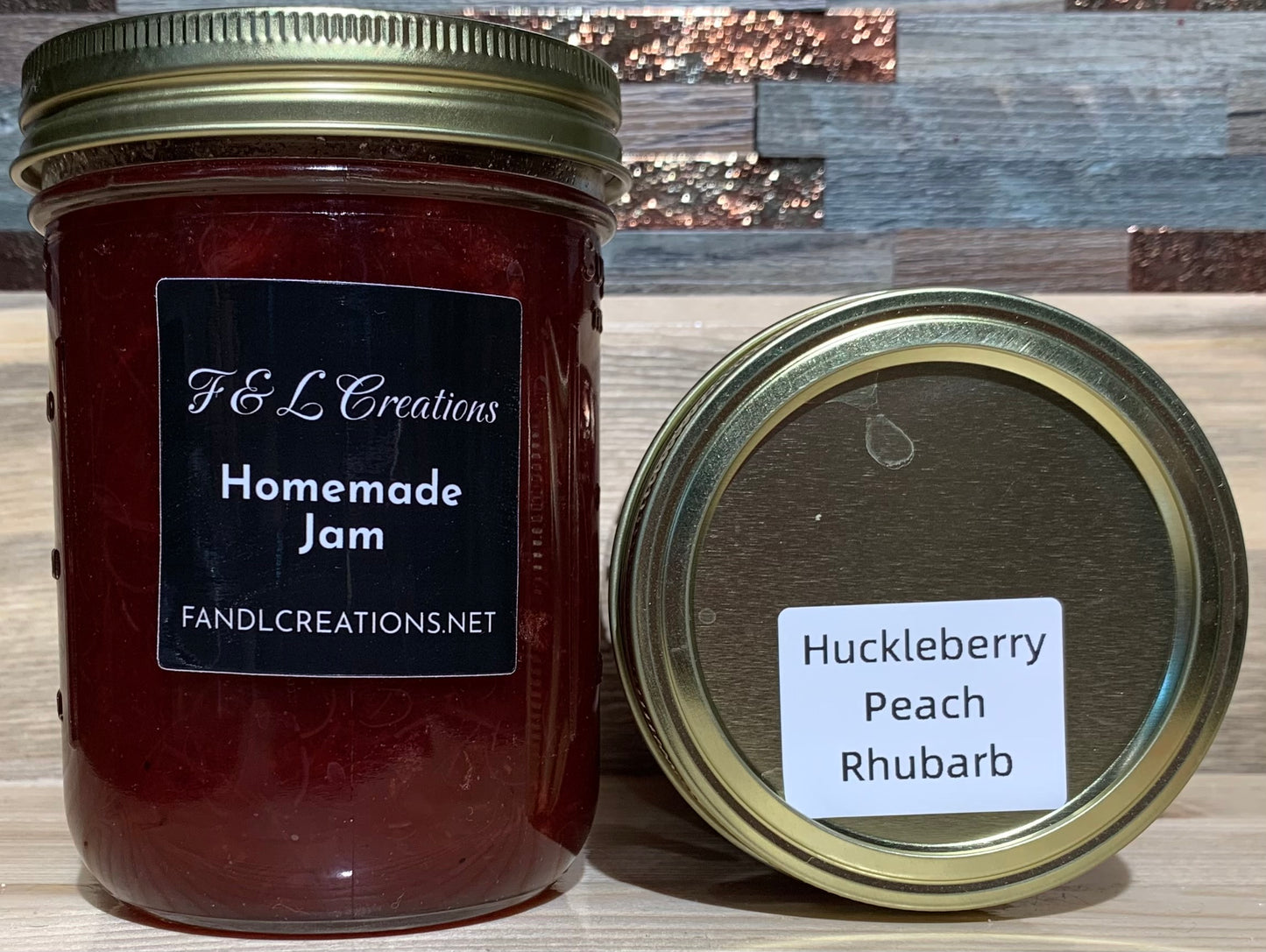 Huckleberry Peach Rhubarb Jam