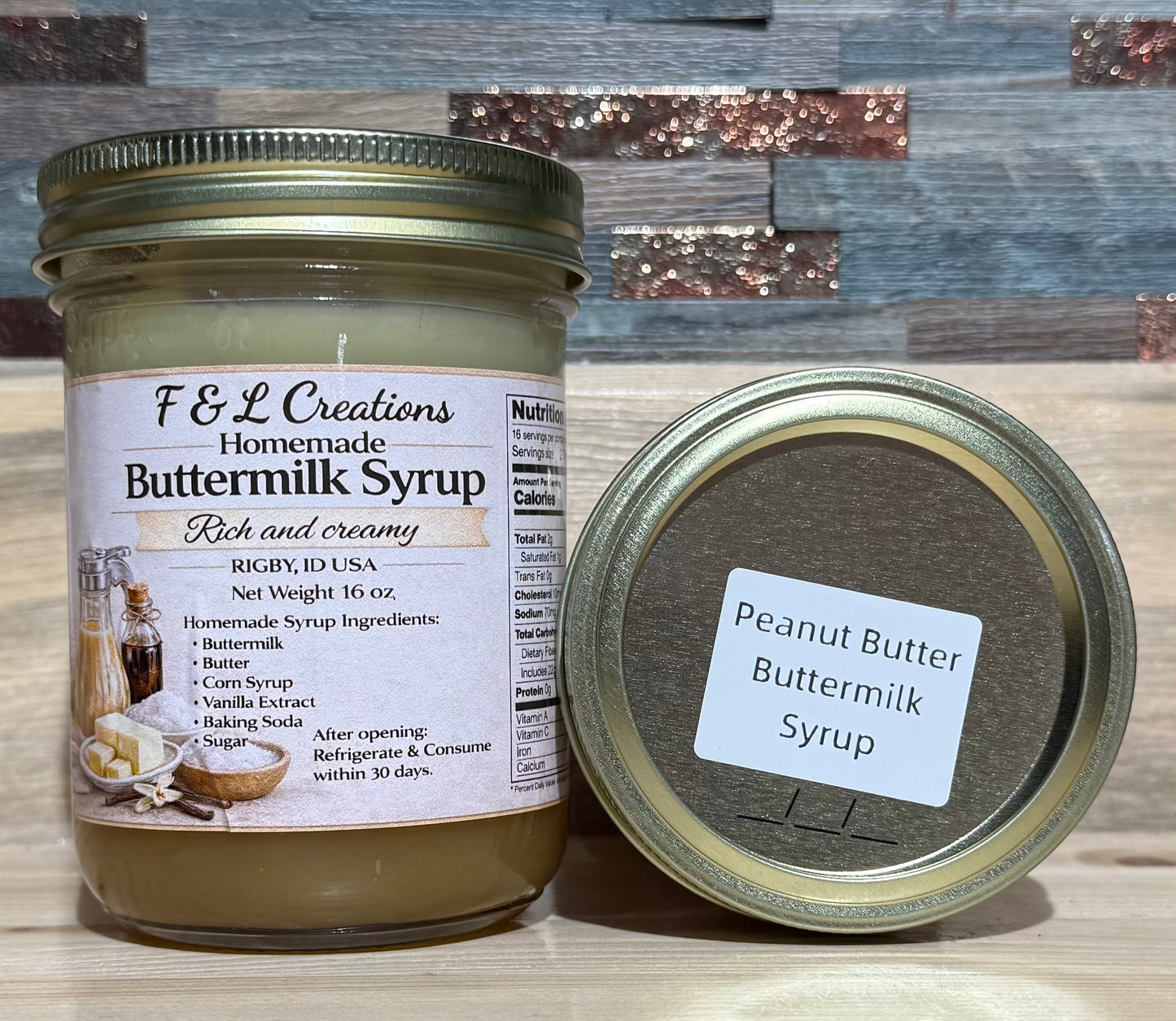 Peanut Butter Buttermilk Syrup
