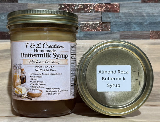 Almond Roca Buttermilk Syrup