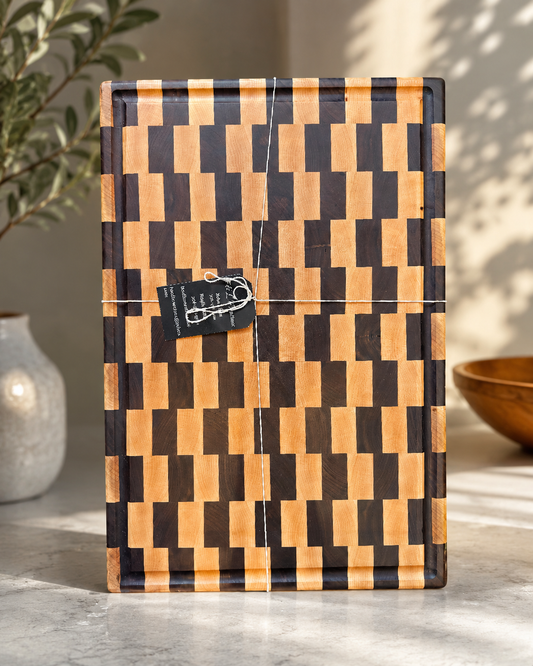 Walnut & Maple End-Grain Cutting Board