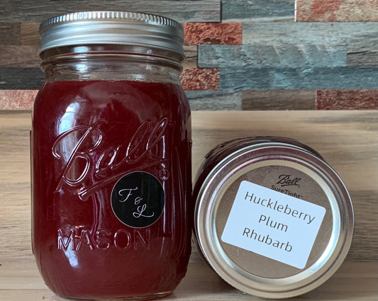 Huckleberry Plum Rhubarb Jam