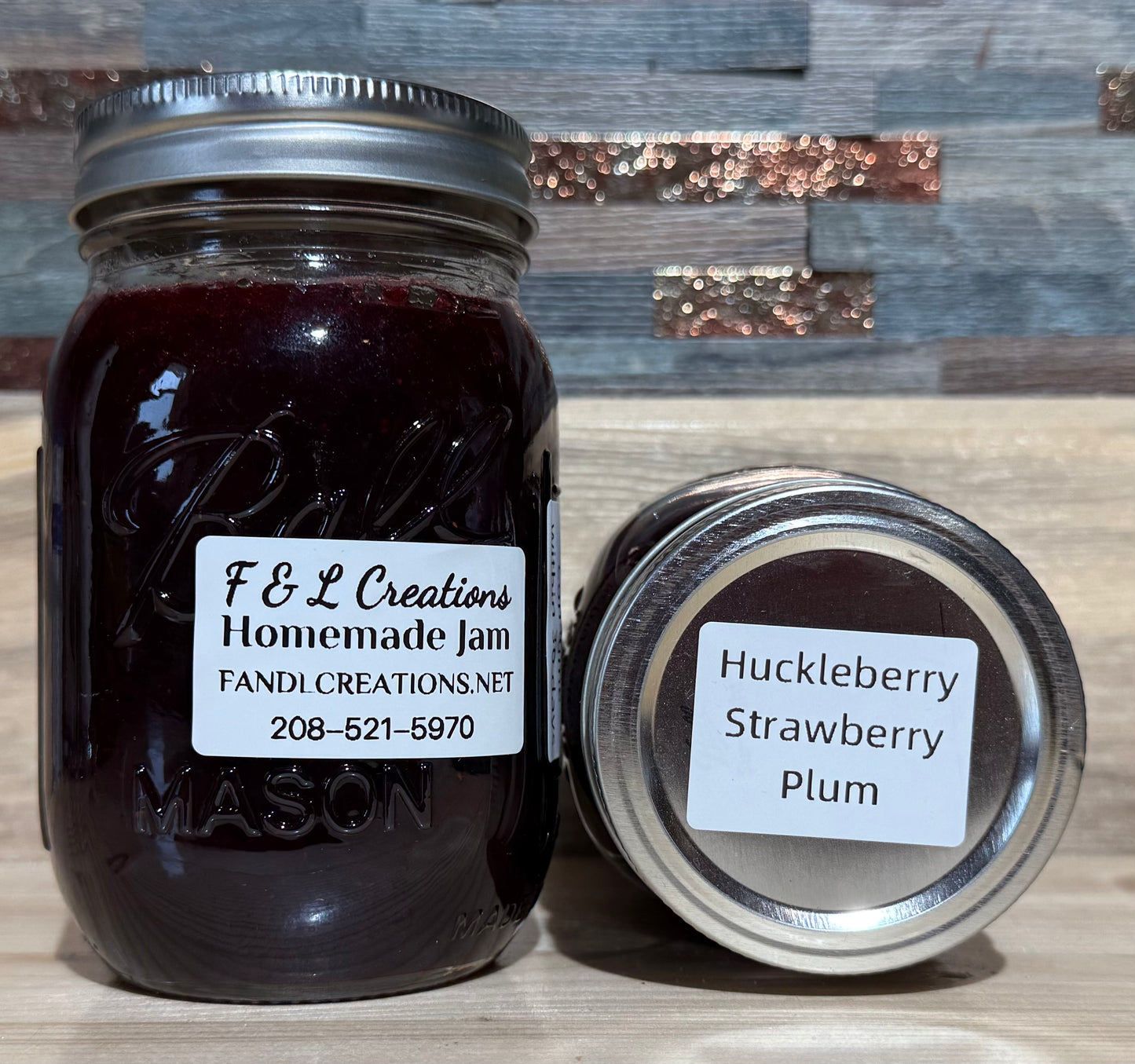 Huckleberry Strawberry Plum Jam