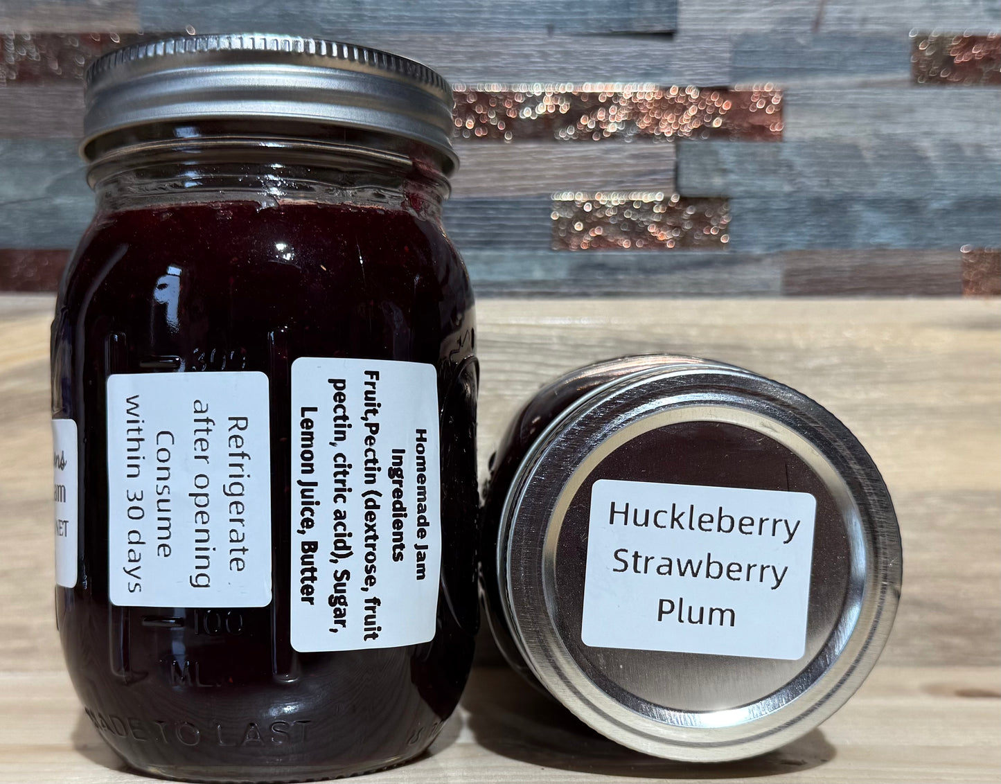 Huckleberry Strawberry Plum Jam