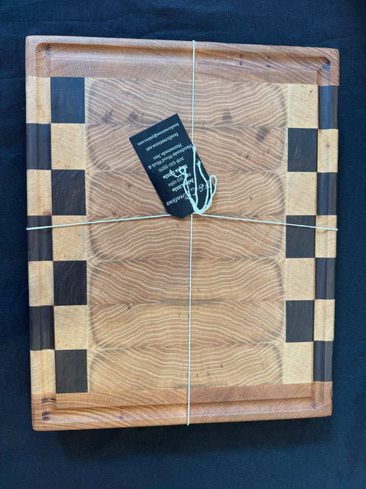 Hickory, Maple & Walnut End-Grain Cutting Board