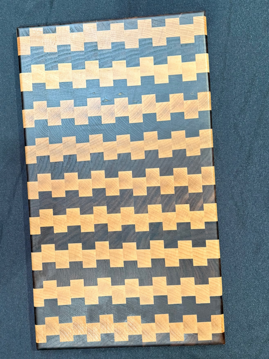 End Grain Maple & Walnut Cutting Board
